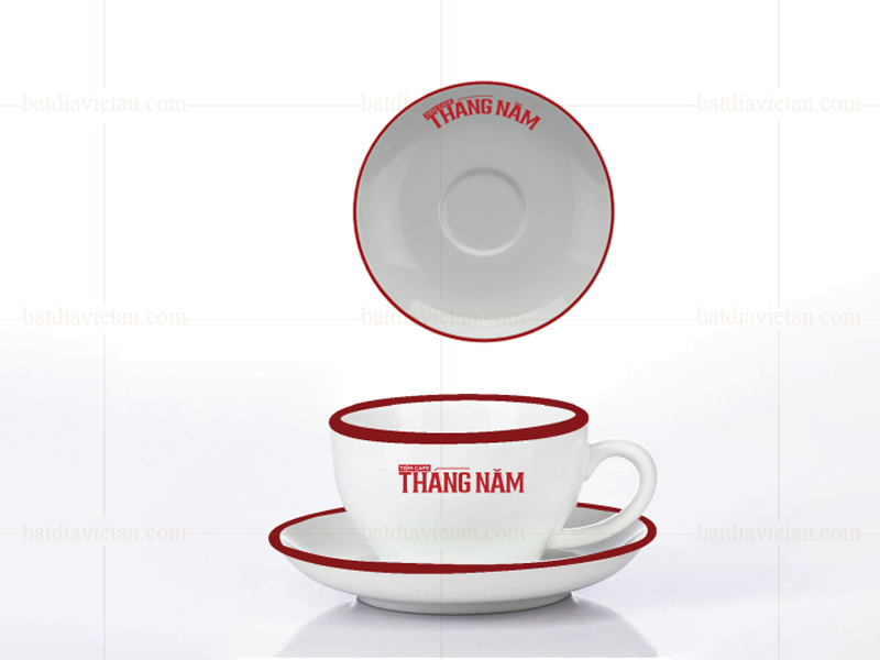 In logo lên cốc uống trà, cafe